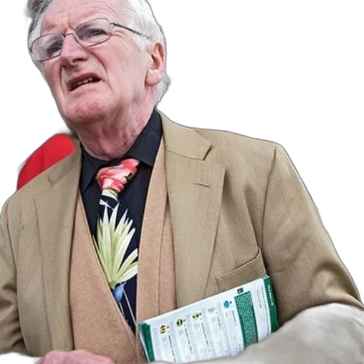 jacket, older, man, suit transparent PNG cut-out