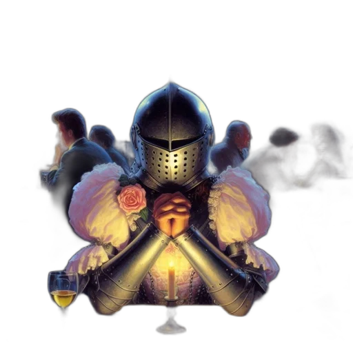 mask, weapon, sword, robot, concept art, fantasy art, pixel art, watercolor transparent PNG cut-out