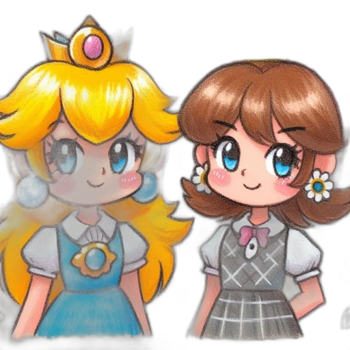 crown, dress, concept art, pixel art, anime, watercolor, monochrome, pastel transparent PNG cut-out