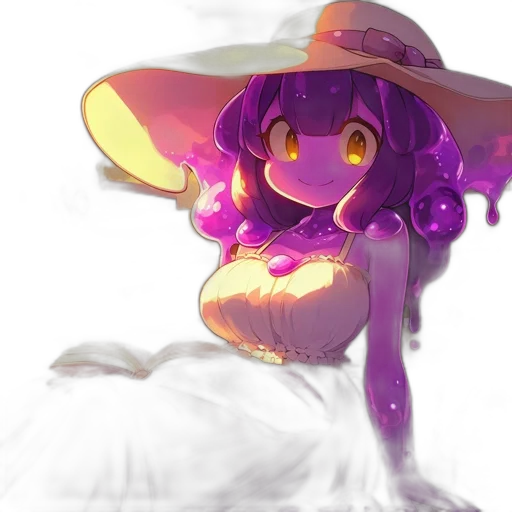 hat, creature, dress, crown, watercolor, anime, concept art, pixel art transparent PNG cut-out