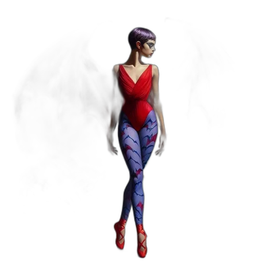 dress, concept art, fantasy art, 3d render, pixel art, red, colorful, woman transparent PNG cut-out