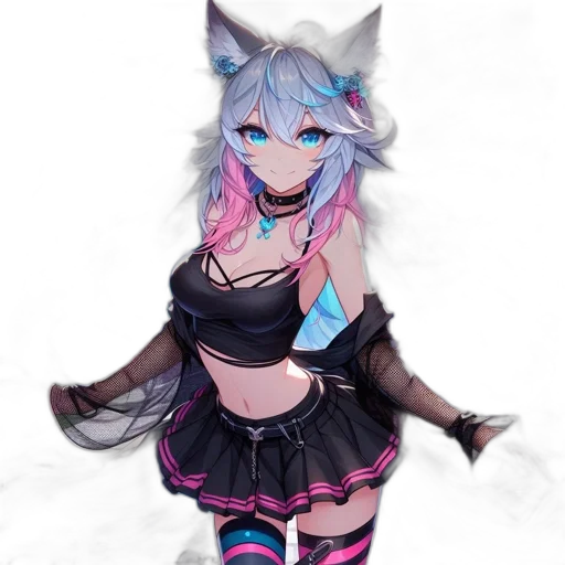 creature, mask, dress, staff, anime, fantasy art, 3d render, pixel art transparent PNG cut-out