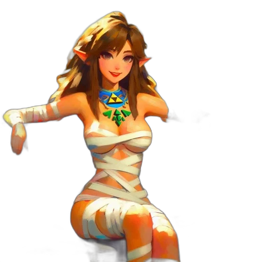 dress, staff, jewelry, concept art, fantasy art, pixel art, 3d render, golden transparent PNG cut-out
