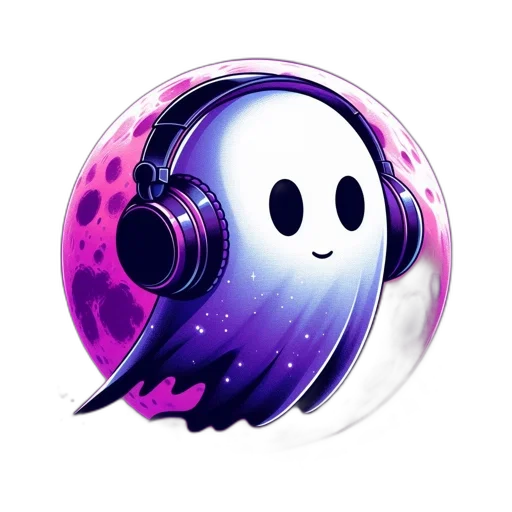 mask, vaporwave, concept art, cyberpunk, fantasy art, neon, ghost-like, figure transparent PNG cut-out