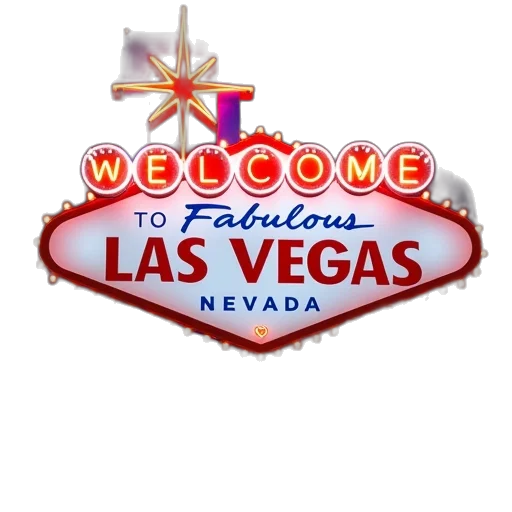 las, vegas, strip, sign transparent PNG cut-out