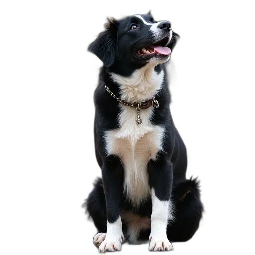 animal, staff, creature, face, photorealistic, 3d render, black, white transparent PNG cut-out