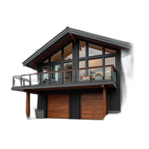 building, furniture, 3d render, photorealistic, concept art, house, layout, two transparent PNG cut-out