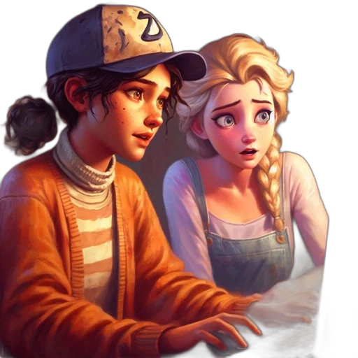 hat, pixel art, concept art, fantasy art, comic book art, snow, fire, underwater transparent PNG cut-out