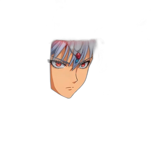 face, mask, creature, hair, anime, pixel art, cartoon, photorealistic transparent PNG cut-out