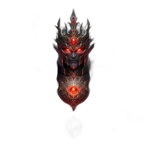 mask, dragon, staff, face, fantasy art, concept art, pixel art, 3d render transparent PNG cut-out