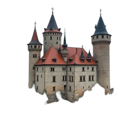 crown, building, staff, jewelry, 3d render, concept art, pixel art, photorealistic transparent PNG cut-out