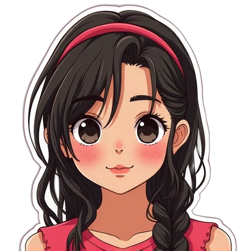 face, dress, staff, anime transparent PNG cut-out