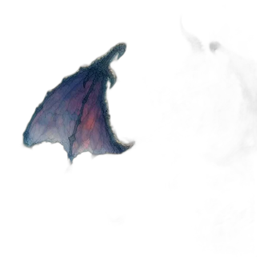 dragon, creature, animal, mask, watercolor, concept art, fantasy art, photorealistic transparent PNG cut-out