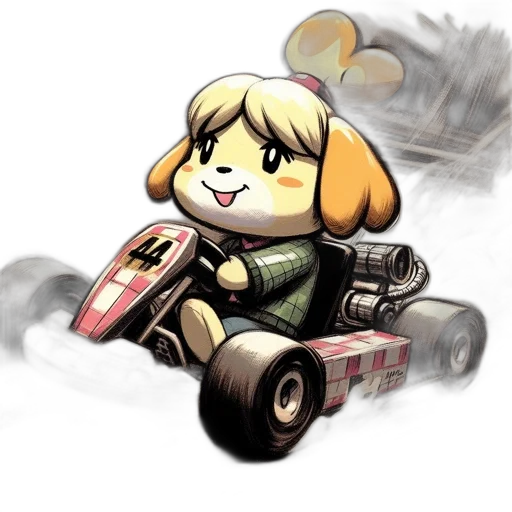 car, concept art, pixel art, watercolor, cartoon, animal, character, red transparent PNG cut-out