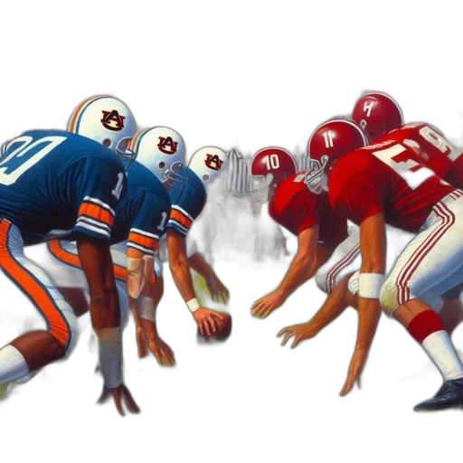 concept art, during, college, football, game, two, teams, auburn transparent PNG cut-out