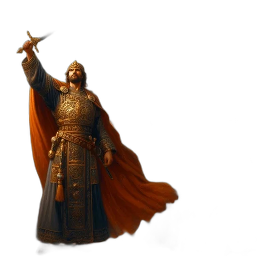 sword, staff, weapon, concept art, fantasy art, 3d render, photorealistic, golden transparent PNG cut-out