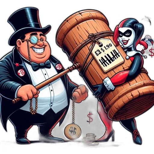 concept art, cartoon, comic book art, two, characters, stout, man, badge transparent PNG cut-out