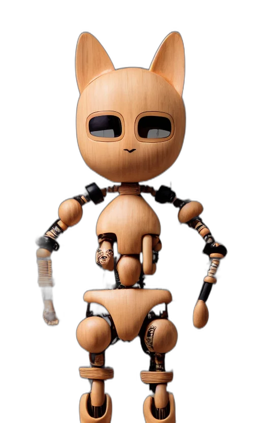 robot, creature, mask, staff transparent PNG cut-out