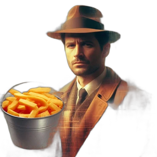food, hat, robot, animal, photorealistic, concept art, pixel art, vaporwave transparent PNG cut-out