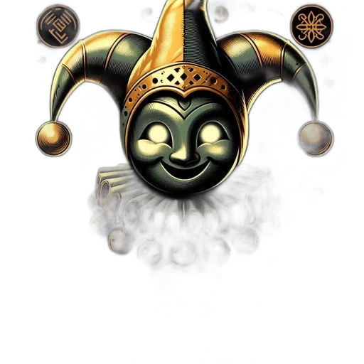 mask, crown, staff, robot, concept art, fantasy art, 3d render, comic book art transparent PNG cut-out