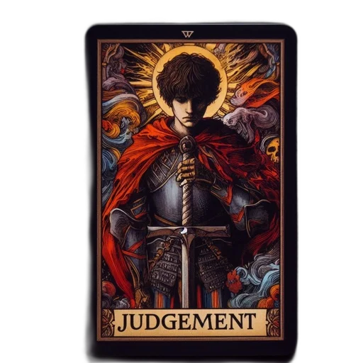 sword, jacket, staff, weapon, fantasy art, concept art, tarot, card transparent PNG cut-out