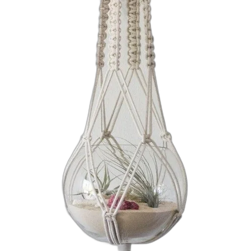 jewelry, bottle, crown, hat, 3d render, macrame, plant, hanger transparent PNG cut-out