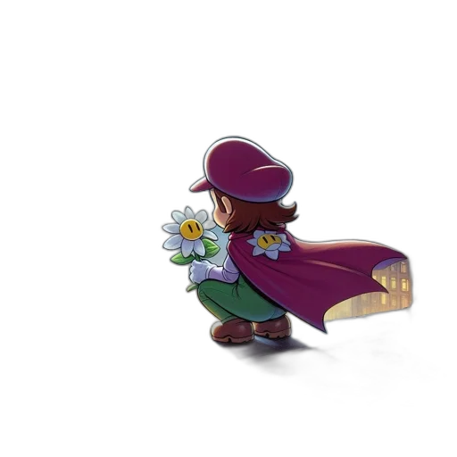 flower, crown, staff, weapon, 3d render, concept art, pixel art, fantasy art transparent PNG cut-out