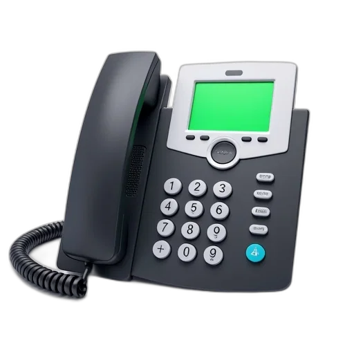 staff, modern, office, phone, digital, display, keypad, corded transparent PNG cut-out