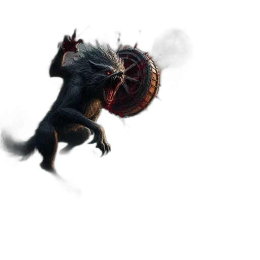 dragon, creature, animal, hair, concept art, fantasy art, 3d render, pixel art transparent PNG cut-out