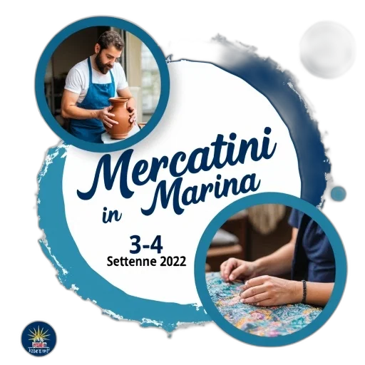 image, features, promotional, poster, event, called, mercatini, marina transparent PNG cut-out