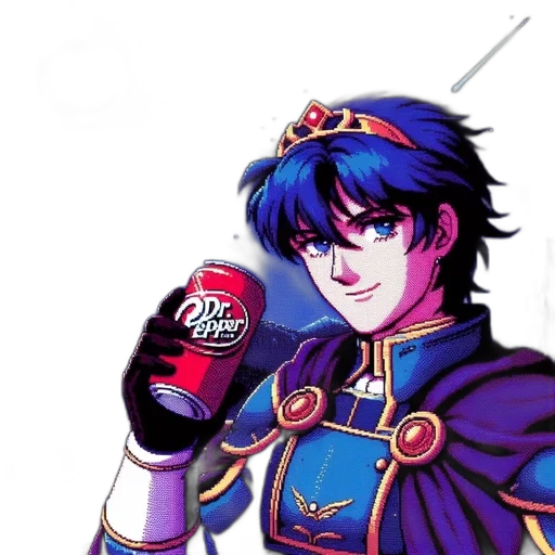 food, weapon, bottle, vaporwave, anime, pixel art, animated, figure transparent PNG cut-out