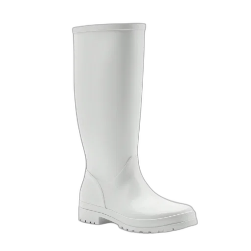 shoes, white, wellie, boot transparent PNG cut-out