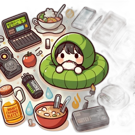 food, pixel art, concept art, anime, cyberpunk, monochrome, dark, green transparent PNG cut-out