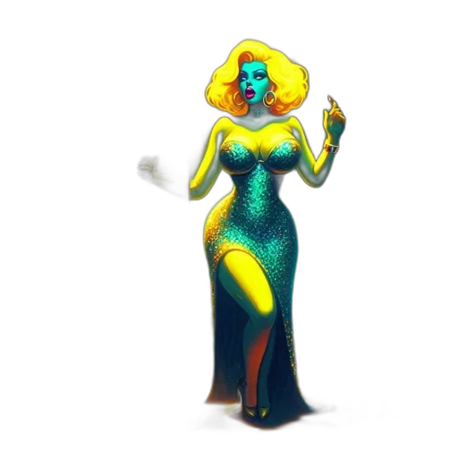 dress, crown, jewelry, robot, concept art, fantasy art, pixel art, 3d render transparent PNG cut-out