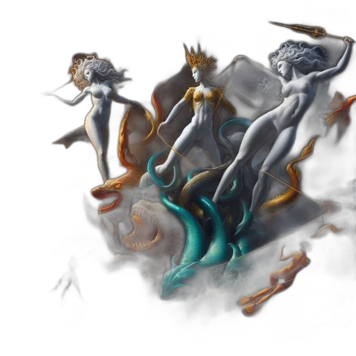 dragon, creature, concept art, fantasy art, comic book art, pixel art, underwater, fog transparent PNG cut-out