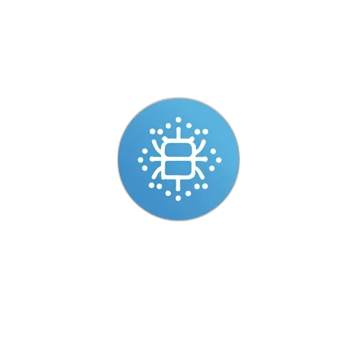 robot, staff, blue, second, image, shows, stylized, logo transparent PNG cut-out