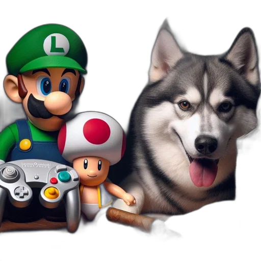 animal, pixel art, concept art, 3d render, photorealistic, monochrome, scene, assortment transparent PNG cut-out