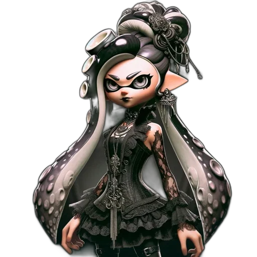 dress, weapon, staff, animal, concept art, 3d render, fantasy art, cartoon transparent PNG cut-out