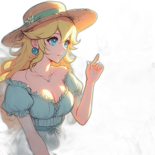 dress, hat, crown, weapon, concept art, watercolor, anime, pixel art transparent PNG cut-out