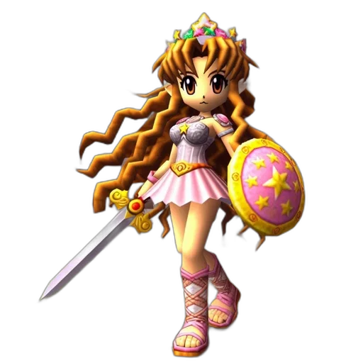 weapon, staff, sword, crown, pixel art, 3d render, concept art, fantasy art transparent PNG cut-out