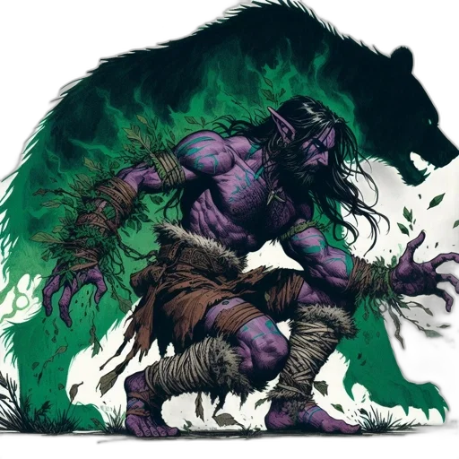 creature, animal, fantasy art, concept art, comic book art, pixel art, green, dark transparent PNG cut-out