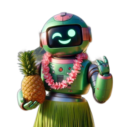robot, dress, vaporwave, concept art, 3d render, pixel art, neon, green transparent PNG cut-out