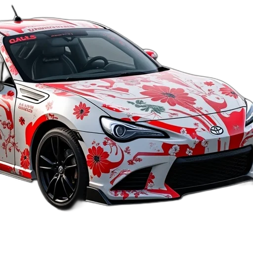 car, anime, photorealistic, concept art transparent PNG cut-out