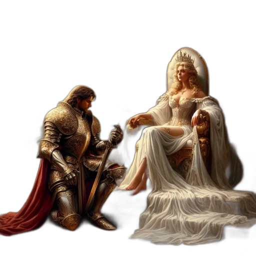 sword, crown, fantasy art, concept art, oil painting, photorealistic, fire, snow transparent PNG cut-out