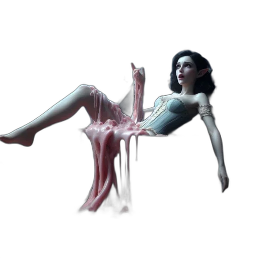 dress, creature, robot, concept art, 3d render, photorealistic, pixel art, underwater transparent PNG cut-out