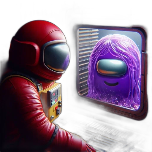 robot, mask, creature, cyberpunk, concept art, comic book art, fantasy art, outer space transparent PNG cut-out