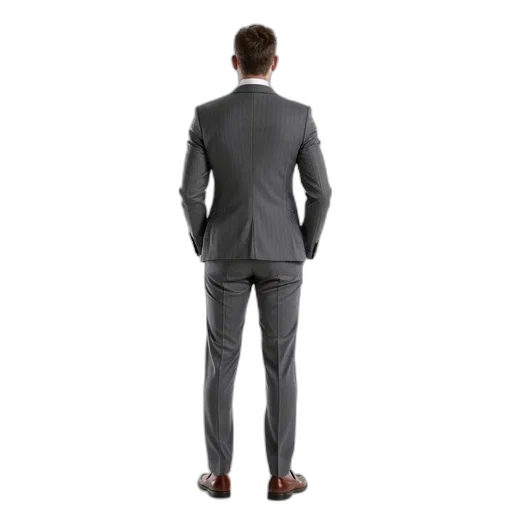 jacket, staff, dress, photorealistic, 3d render, concept art, man, standing transparent PNG cut-out