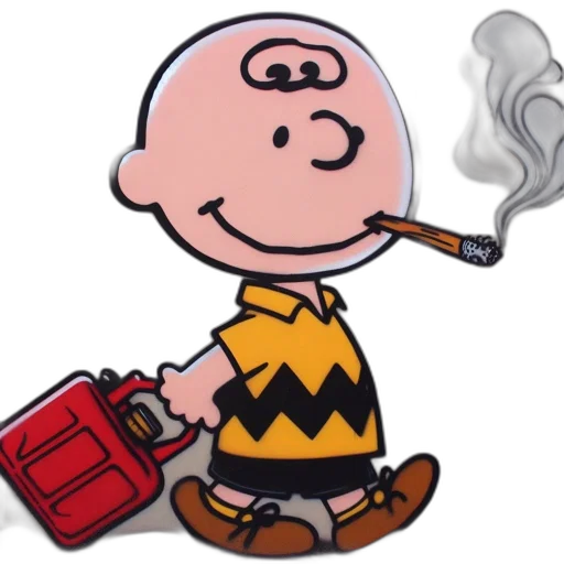 staff, weapon, cartoon, fire, fog, charlie, brown, peanuts transparent PNG cut-out