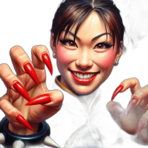 comic book art, photorealistic, concept art, fantasy art, woman, cheerful, expression, decorated transparent PNG cut-out