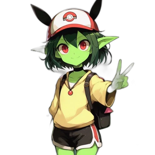 staff, hat, animal, dragon, anime, pixel art, concept art, cartoon transparent PNG cut-out